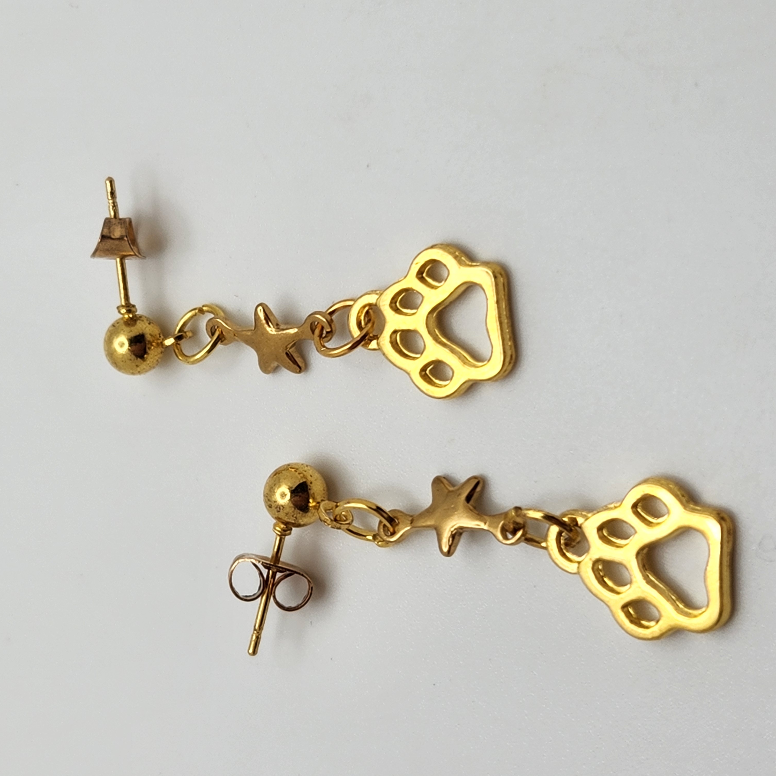 Pawprints On The Stars Earrings